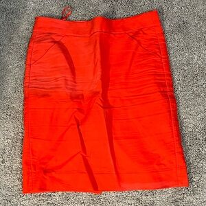 J. Crew red pencil skirt
